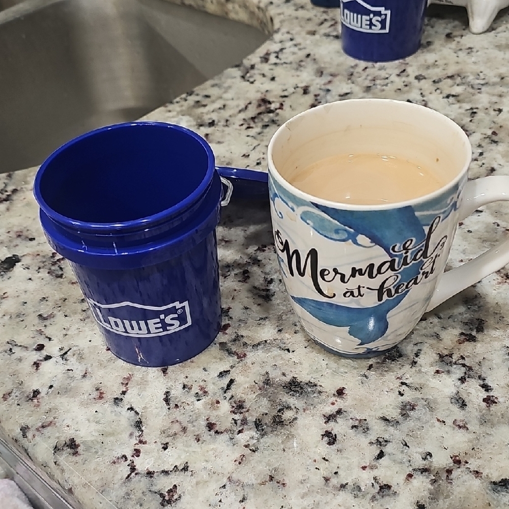 Lowe's Mini Bucket Blue Kitchen Container - Picture 3 of 4